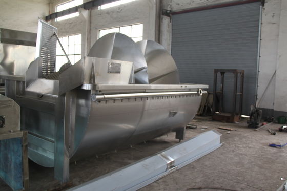 Machine de pré-refroidissement en spirale de volaille pour usine de machines d'abattage de poulets 1500Bph