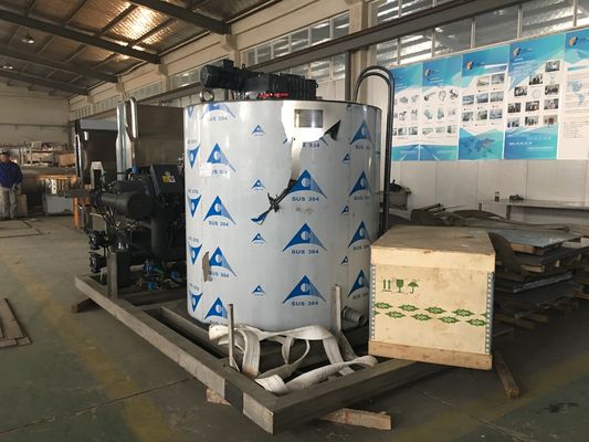 15 tonnes Une machine à glace en flocons en acier inoxydable pour le traitement de l'abattage de poulets